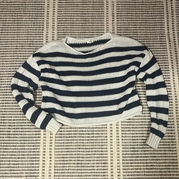 AERIE OFF THE SHOULDER SWEATER (COASTAL BLUE) - Picture 3 of 6